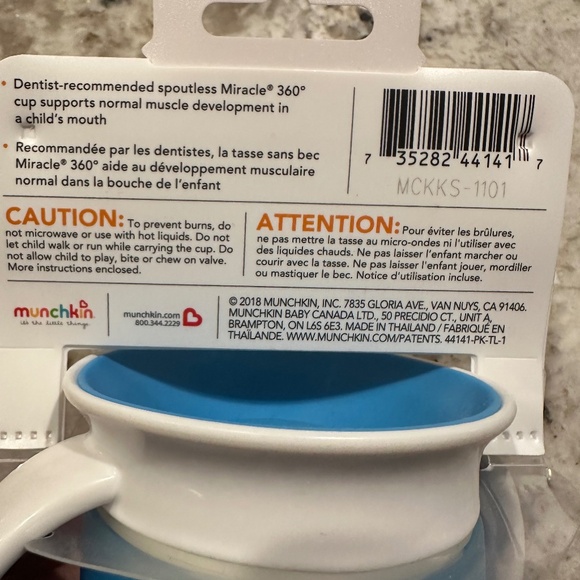 *BRAND NEW/NEVER USED* munchkin Miracle 6 M+ Spill-Proof 360° Cup - Picture 4 of 5